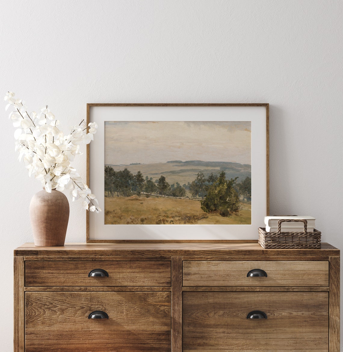 California Golden Hills Vintage Countryside Art Vintage Landscape Oil Painting Vintage Countryside Print L37 - Image 3