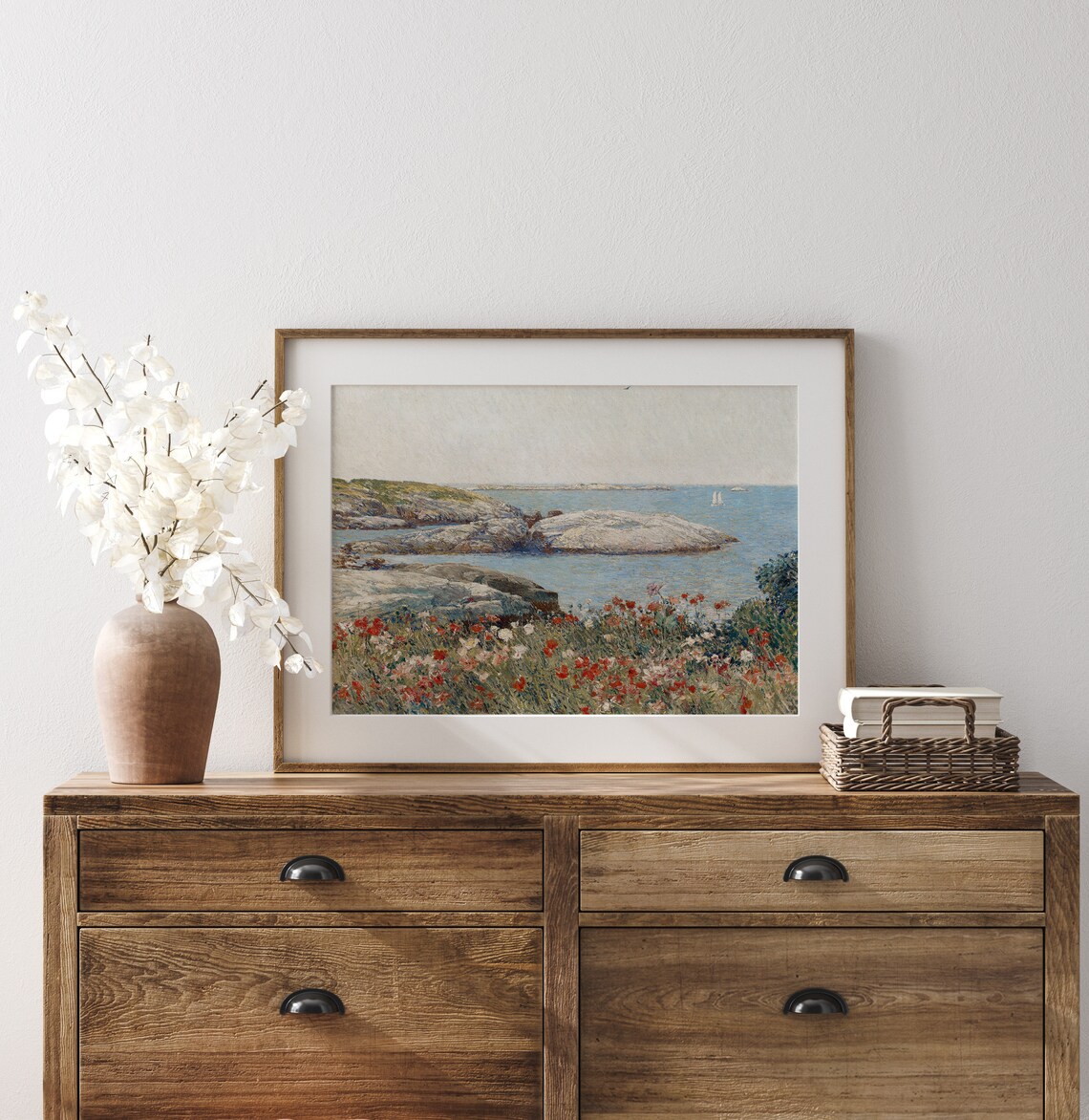 Coastal Blooms Lake House Summer Decor Art Print - Image 3