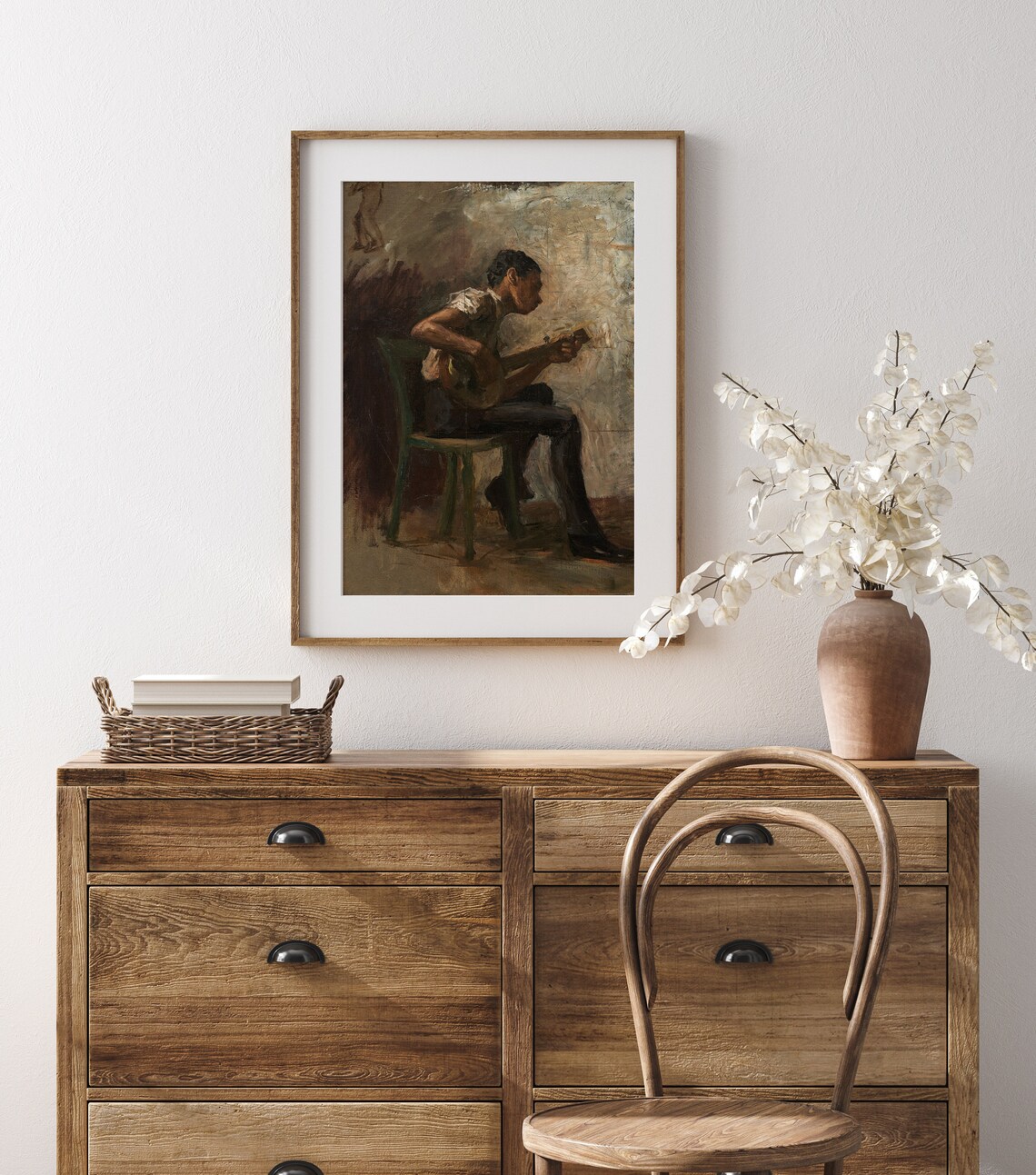 Young Musician Vintage Portrait, Figure Art Print - Image 3