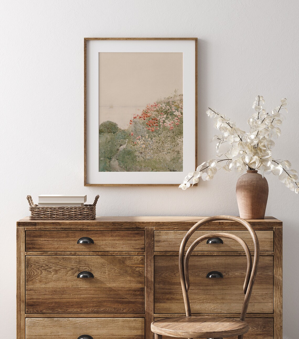 Seaside Summer Coastal Flowers Vintage Poster - Image 3