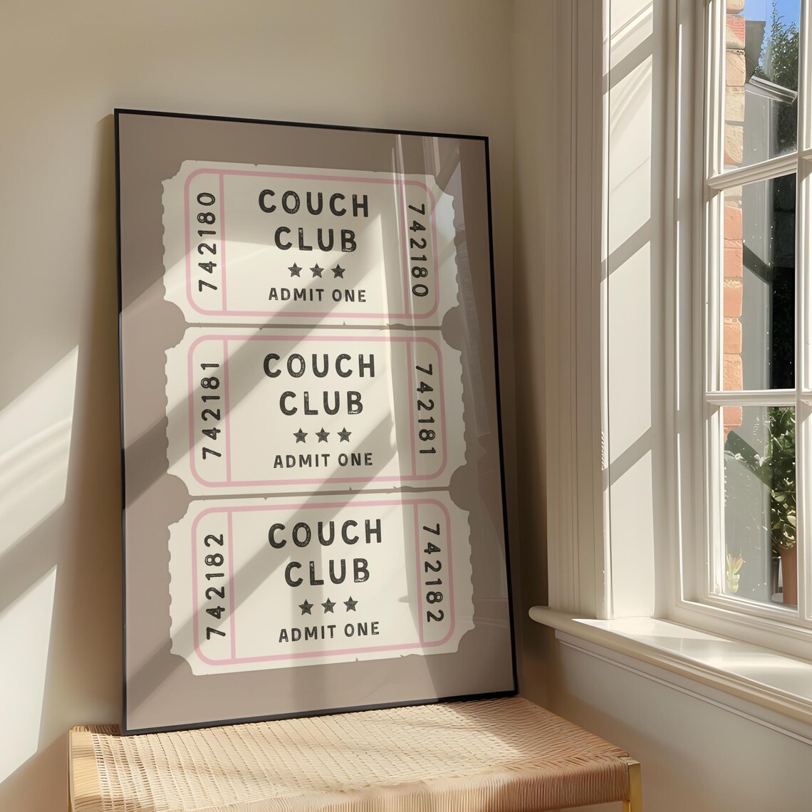 Couch Club Bold Positivity Quote Art Print