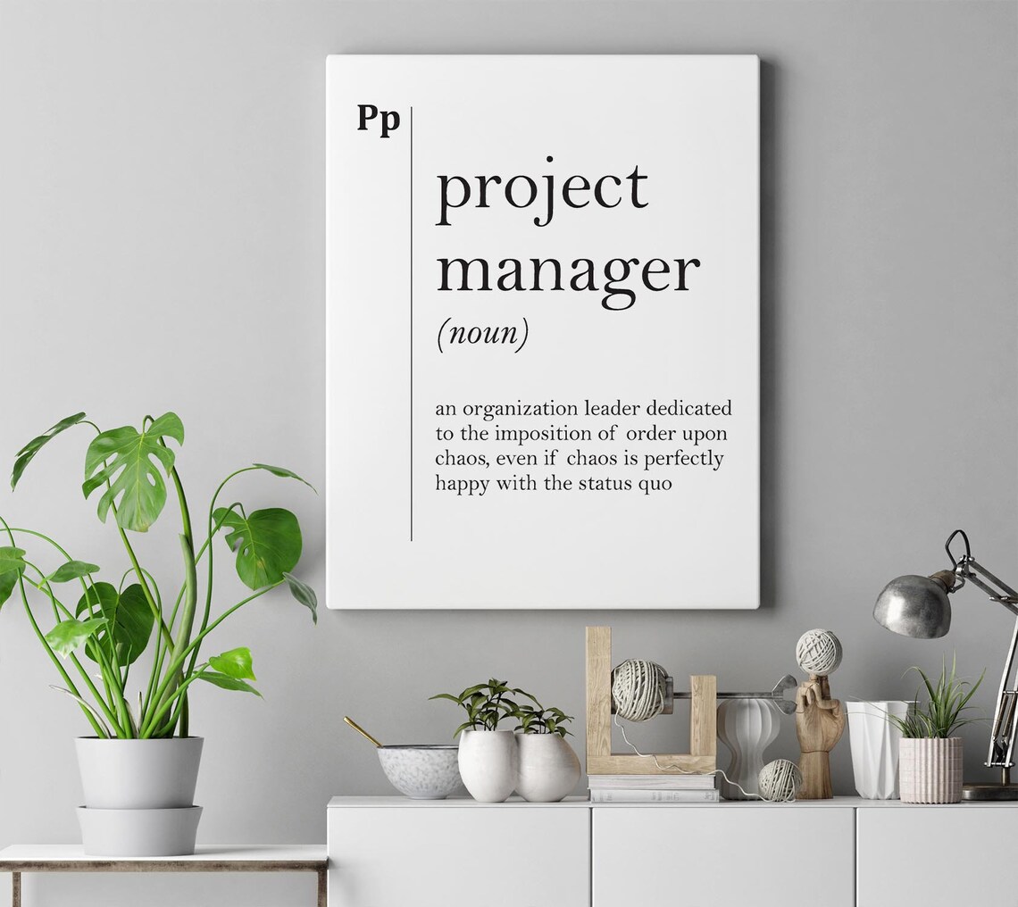 Project Manager Definition Print, Manager Gift - Image 4