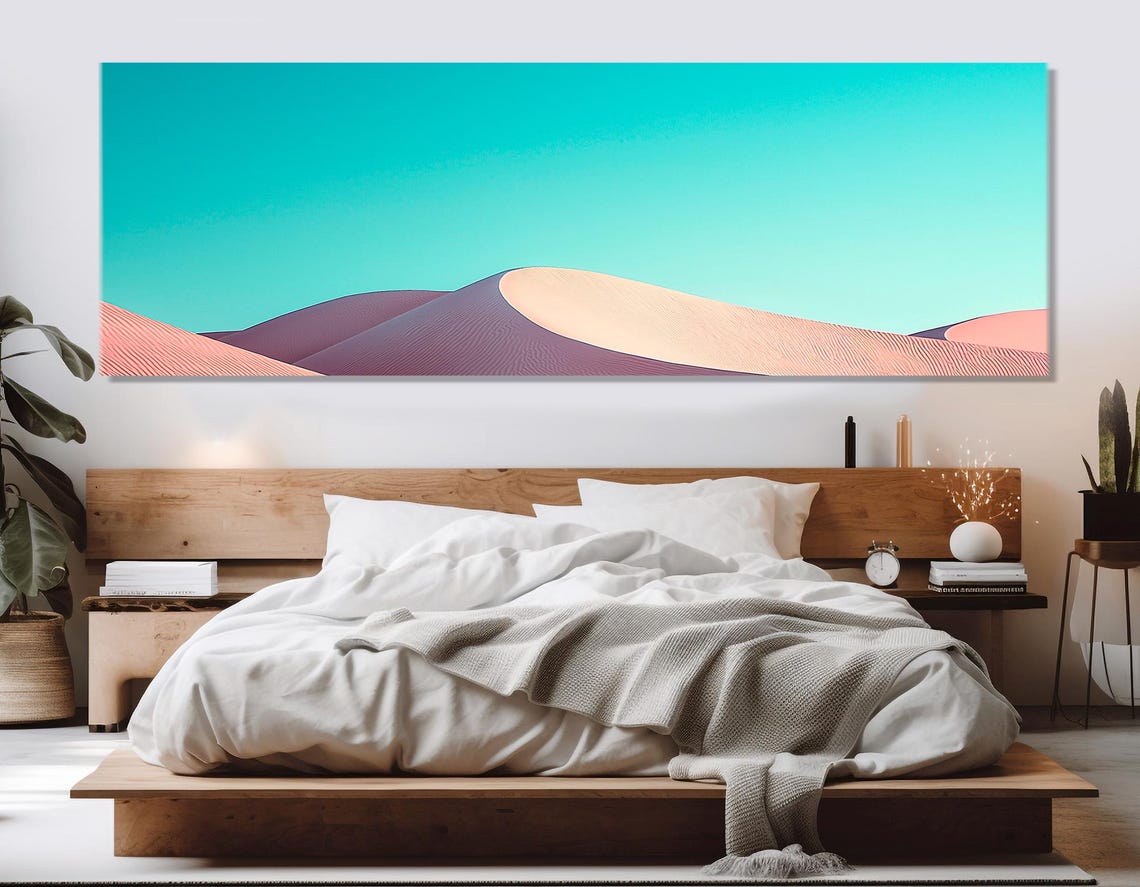 Minimalist Sand Dunes Print Abstract Desert Wall Art Minimalism Art Contemporary Wall Decor Framed And Ready To Hang