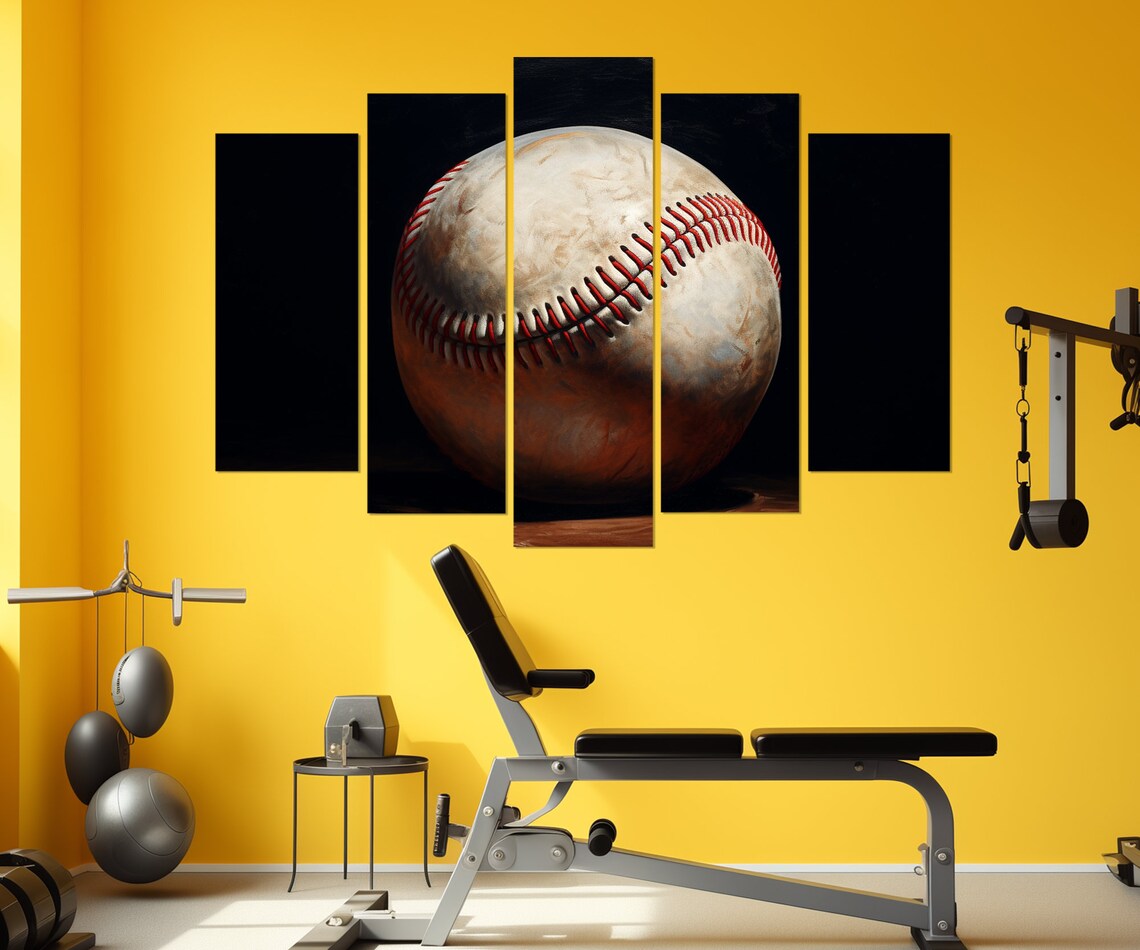 Abstract Baseball Art Print, Baseball Fan Gift - Image 4