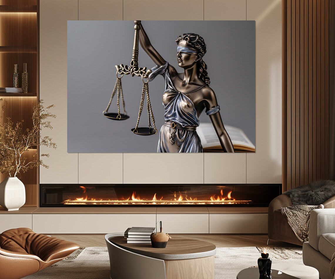 Femida Lady Justice Art Print, Law Office Decor - Image 2