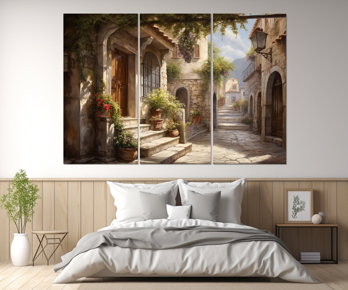 Italian Village Wall Art, Italy Travel Art Print - Image 2