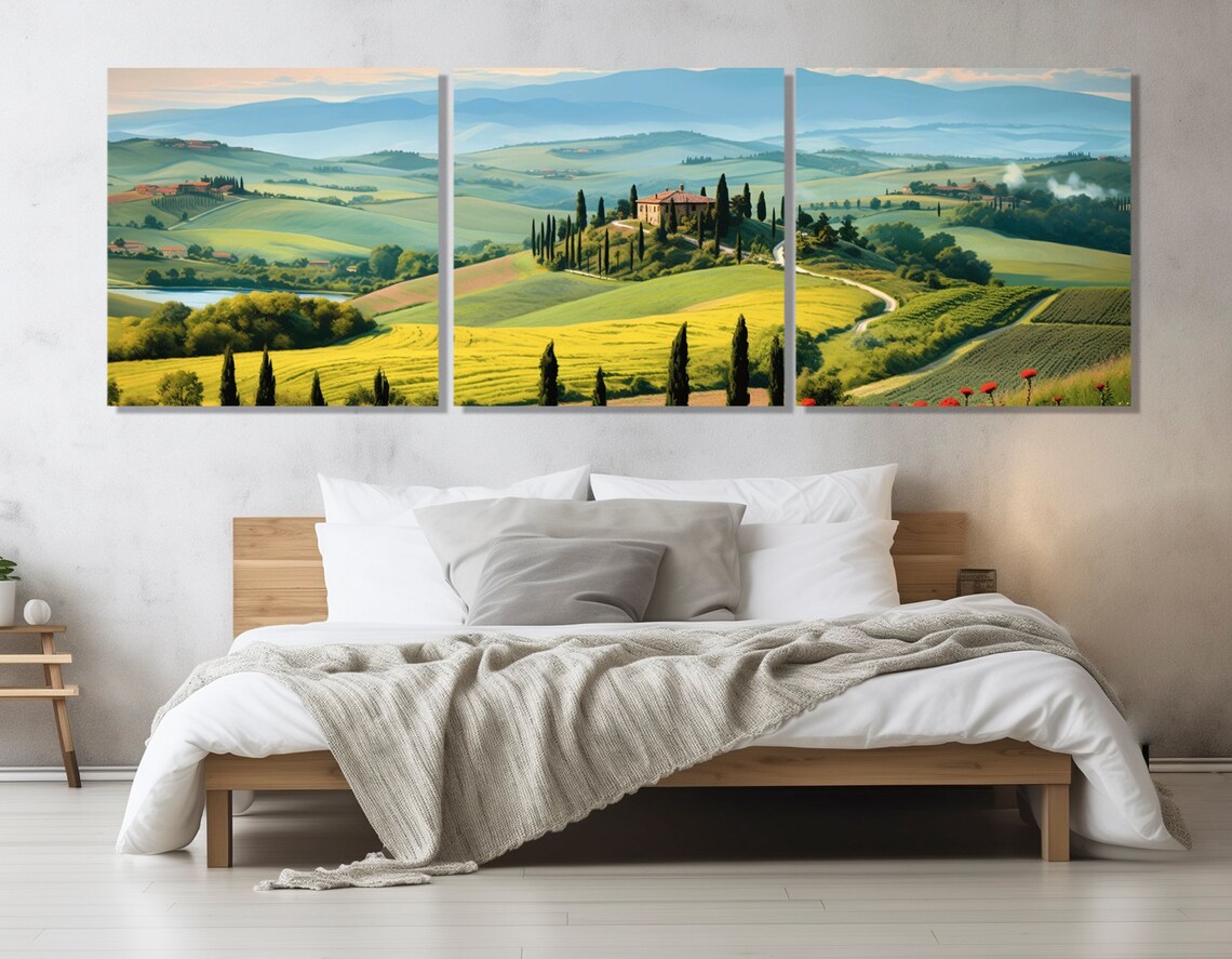 Tuscany Scenic Landscape Art Print, Italy Poster - Image 4