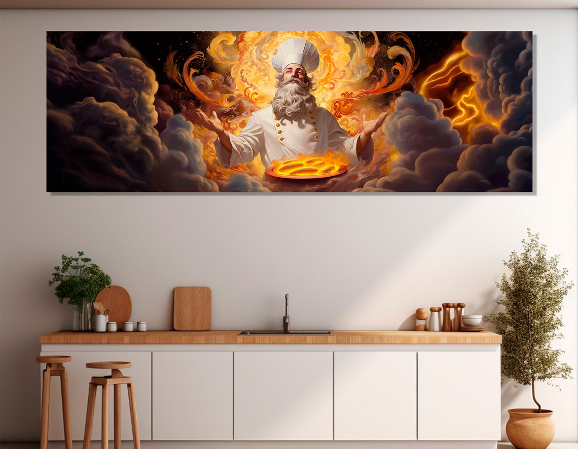 Cooking Wall Art, Chef Gift for Kitchen