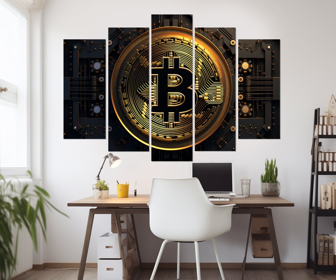 Bitcoin Wall Art Print, Crypto Office Decor for Traders - Image 3