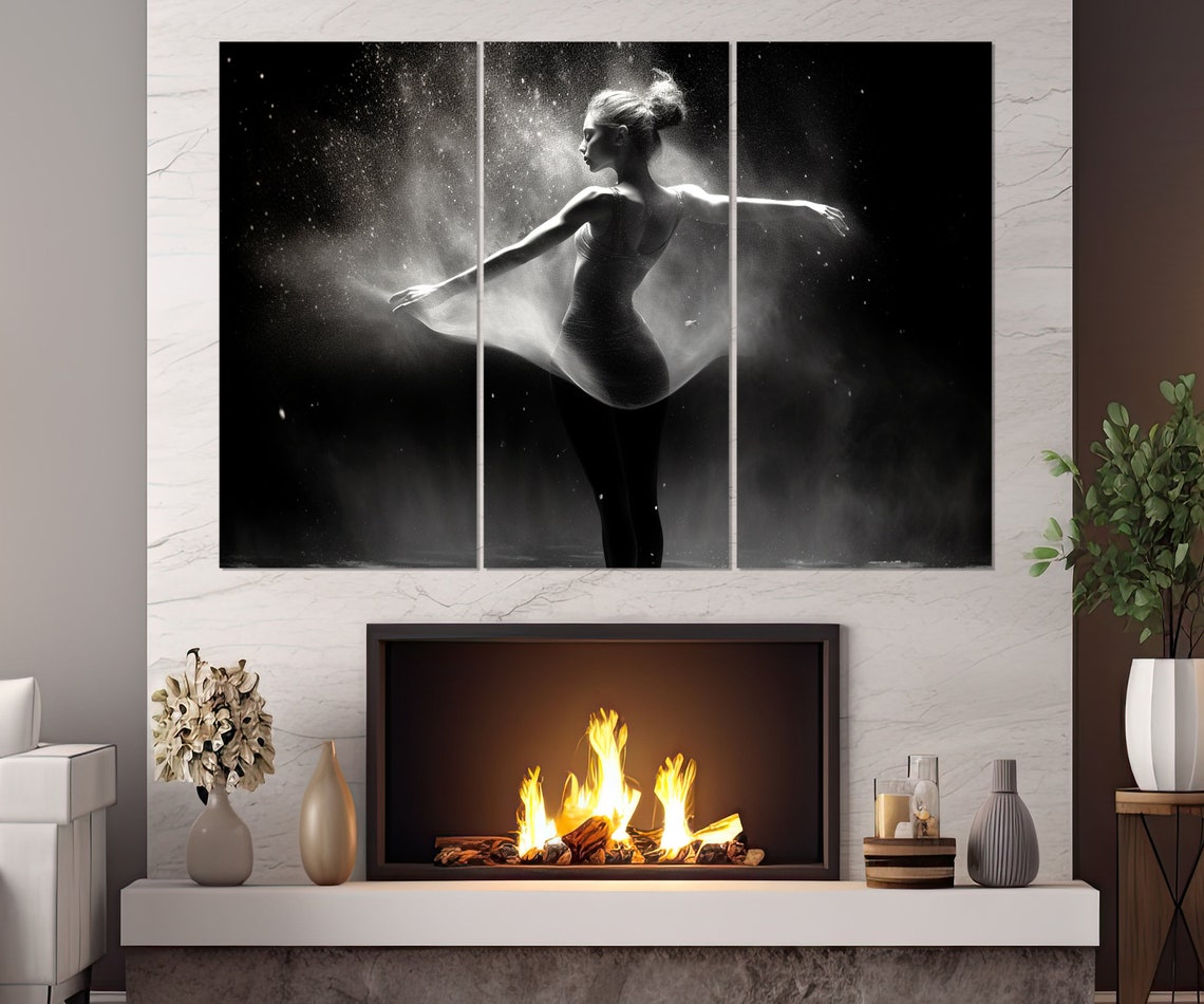 Abstract Woman Dancer Print Dancing Painting Dancer Gift Dancing Studio Decor Dancing Class Wall Art Framed And Ready To Hang - Image 3