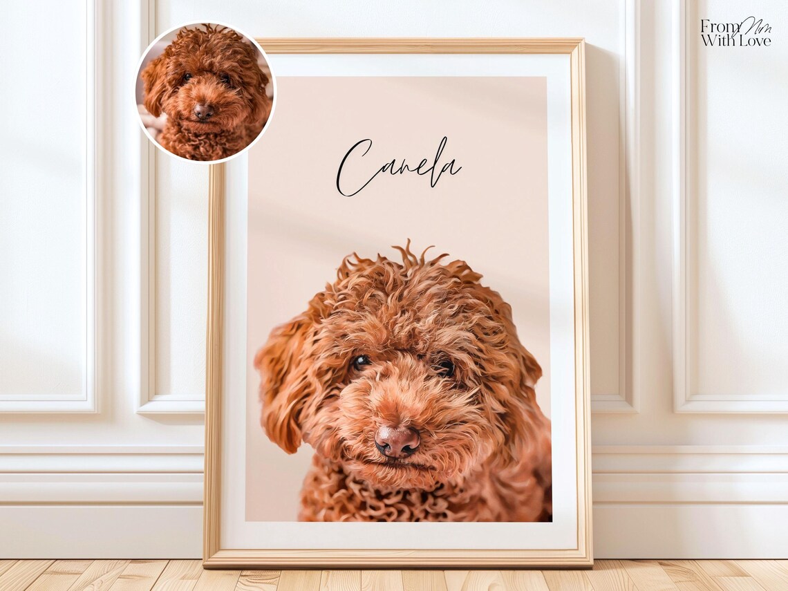 Custom Pet Portrait Personalized Gifts for Owners