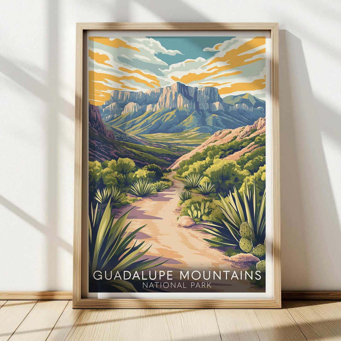 Guadalupe Mountains National Park Vintage Travel Poster