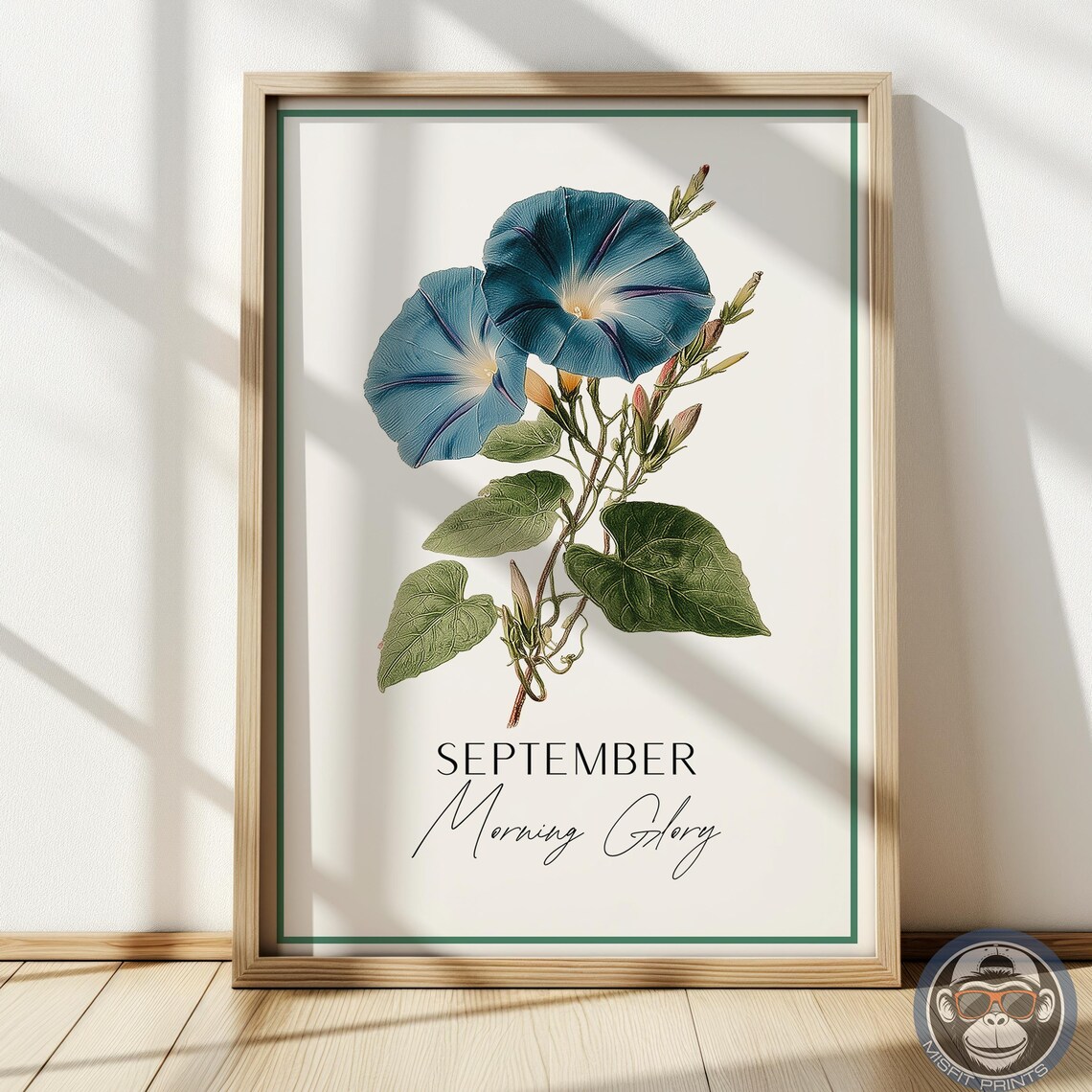 Morning Glory September Birth Flower Art Print