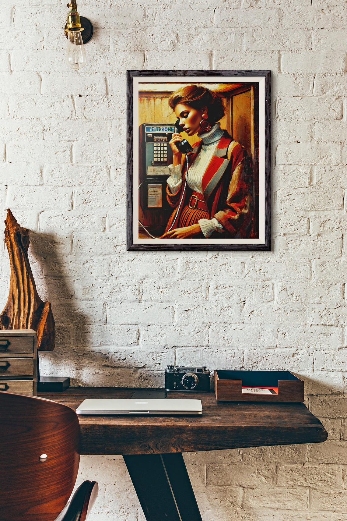 Antique Woman Portrait, Vintage 70s Poster - Image 4