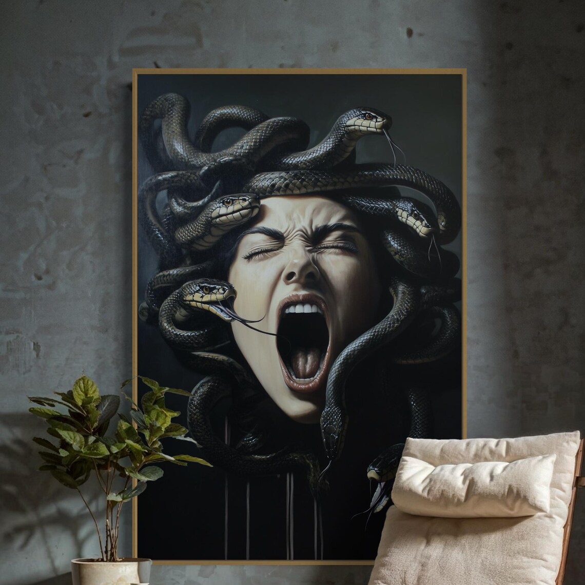Medusa Gothic Dark Fantasy Greek Mythology Portrait