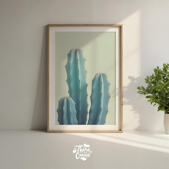 Cactus Desert Botanical Art Print Minimalist Southwestern Decor A3 A4 A5 Sizes