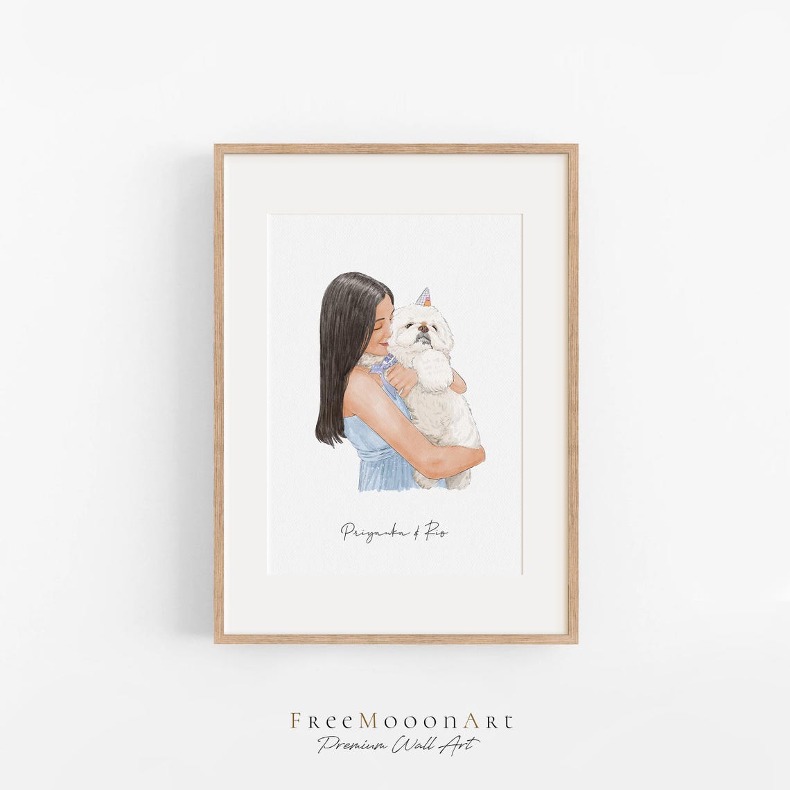 Custom Portrait From Photo Mother Gift From Daughter Watercolor Painting Personalized Grandma Mothers Day Gift Mom Birthday Gifts - Image 3