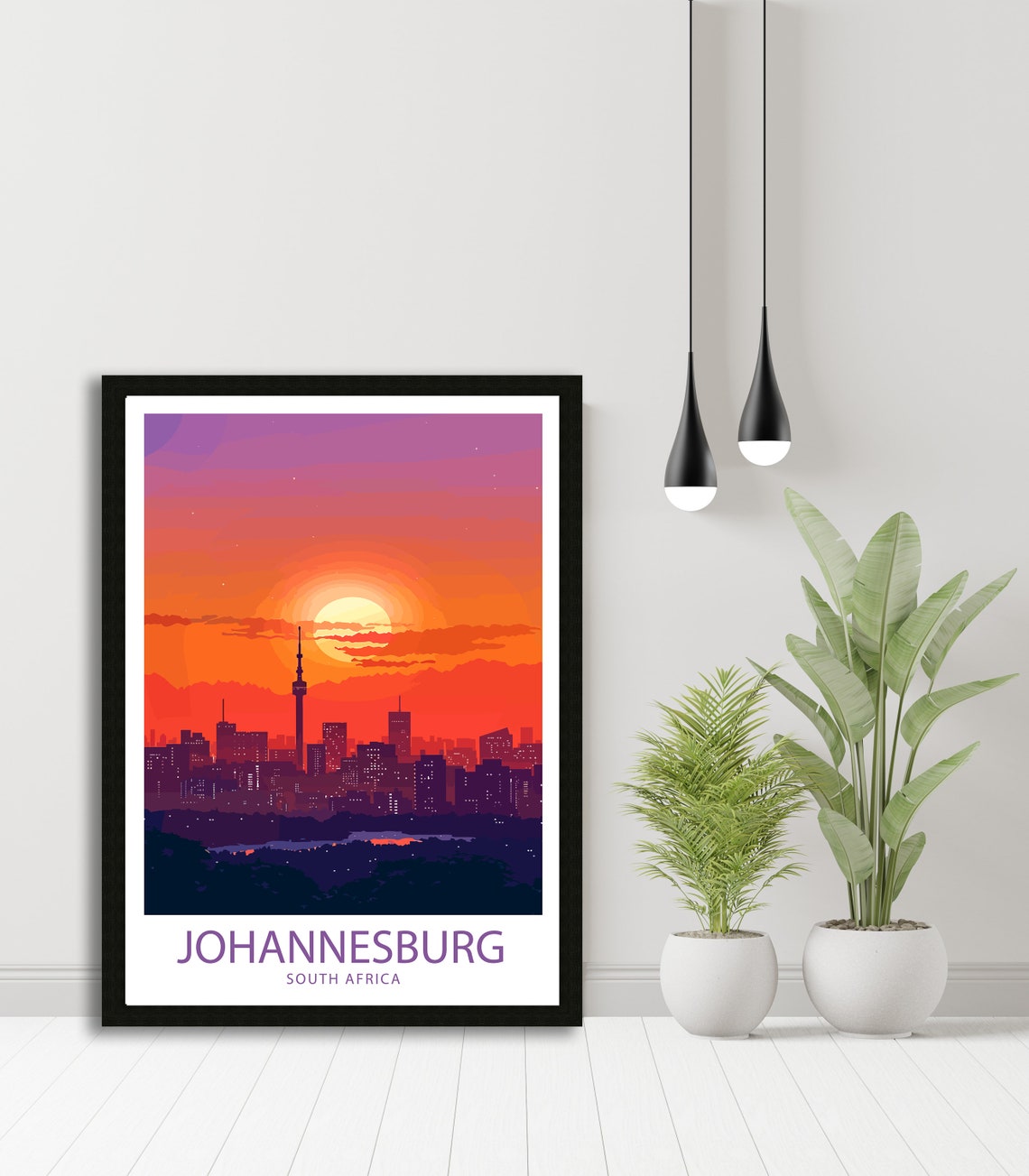 Johannesburg Travel Print Johannesburg Wall Decor South Africa Johannesburg Art Johannesburg Wall Art South Africa Poster Johannesburg Art - Image 4