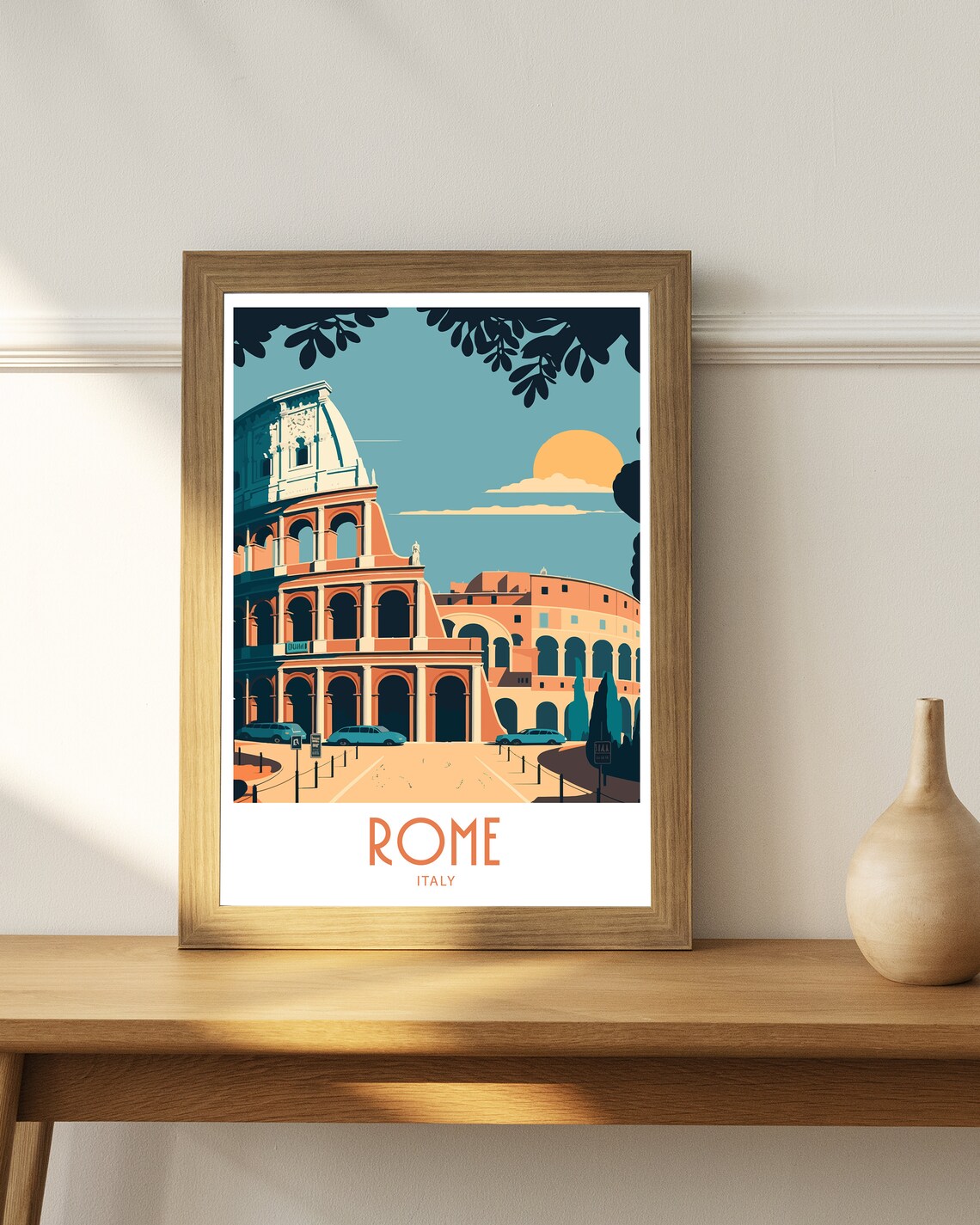 Rome Italy Travel Poster, City Wall Art Print - Image 3