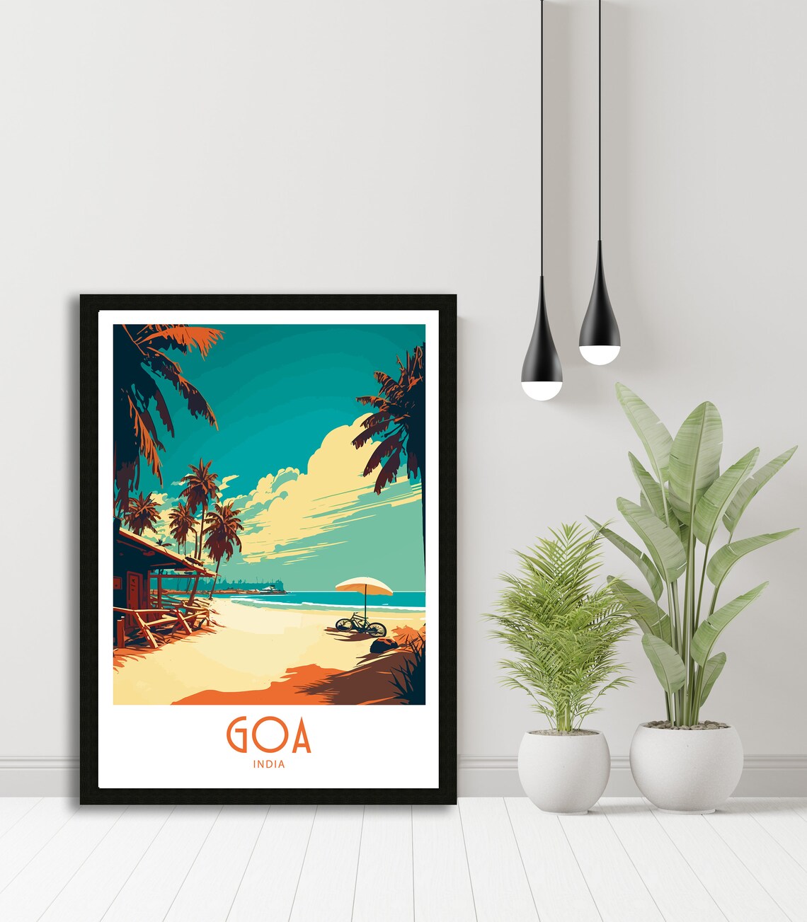 Goa India Travel Poster, Scenic City Wall Art - Image 5