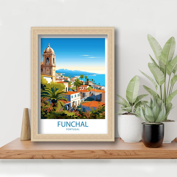 Funchal Travel Art Poster Gift For Funchal