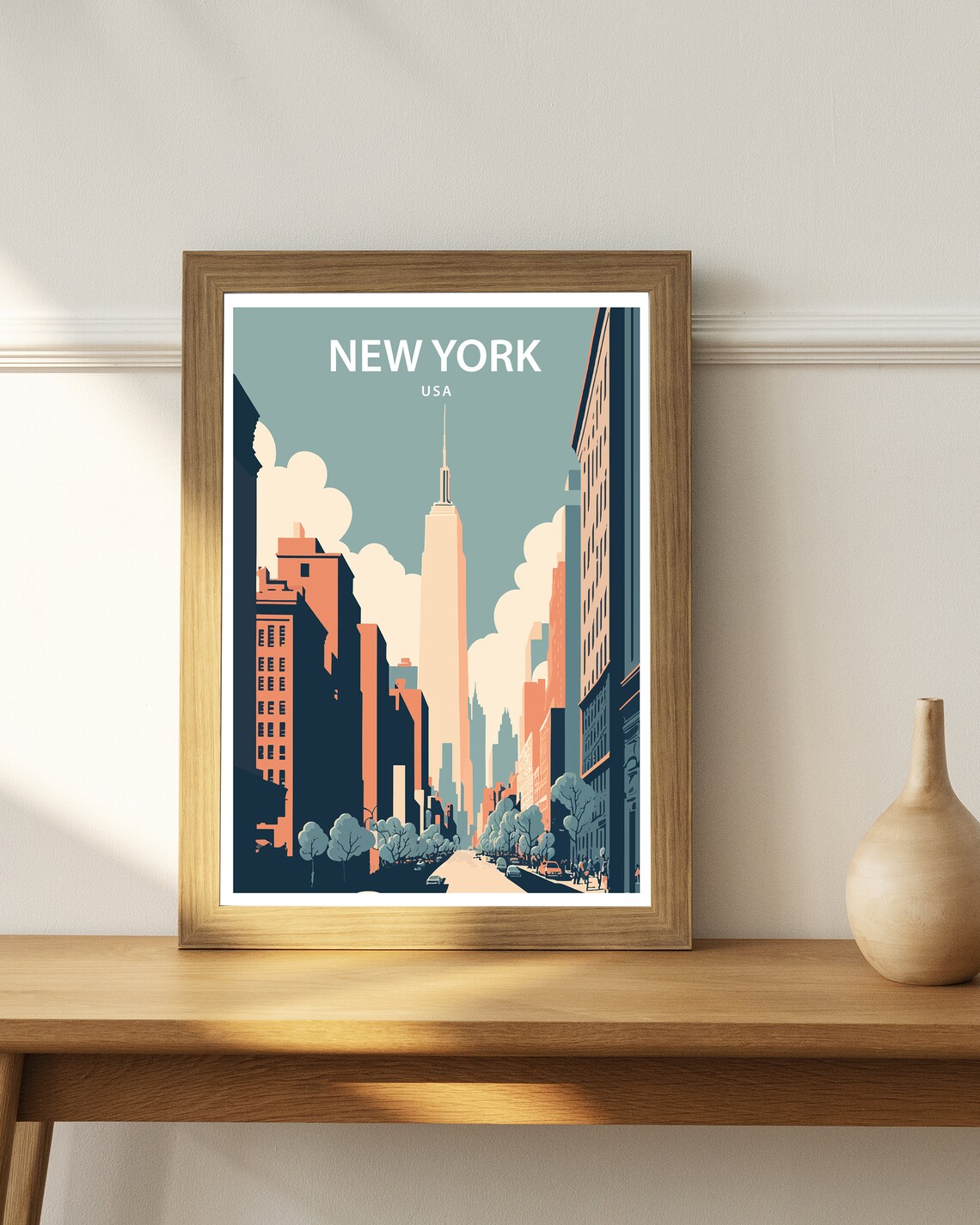 New York City Travel Poster, City Wall Decor - Image 3