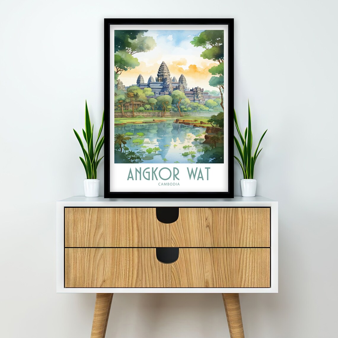 Angkor Wat Travel Print Home Decor Wall Art Print - Image 2