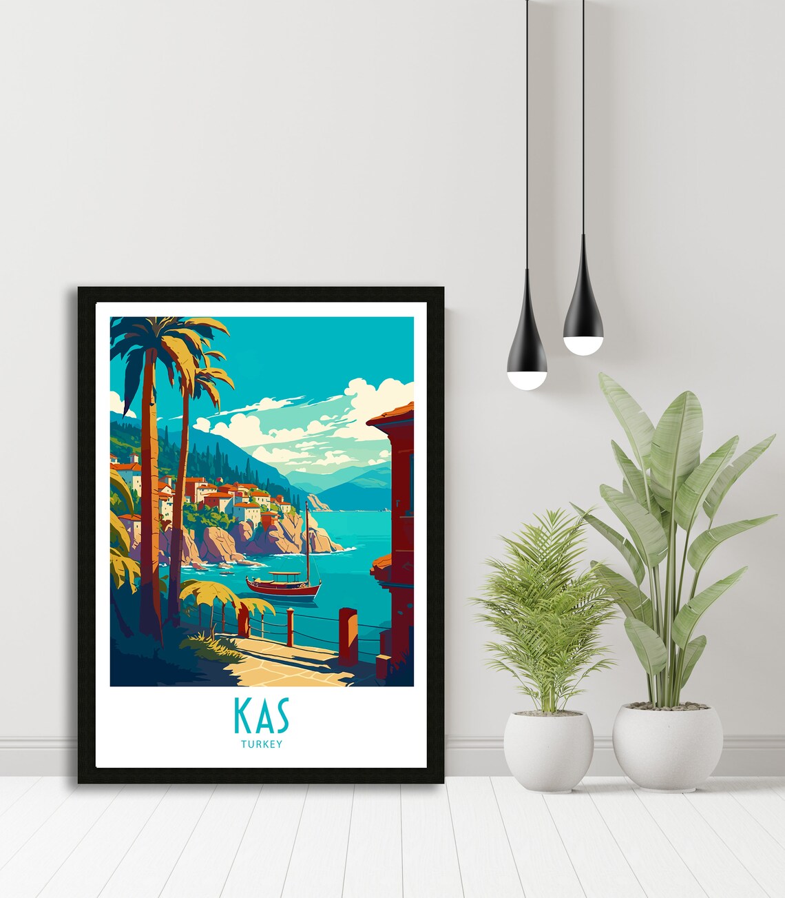 Kas Turkey Travel Poster, Europe Wall Art - Image 5
