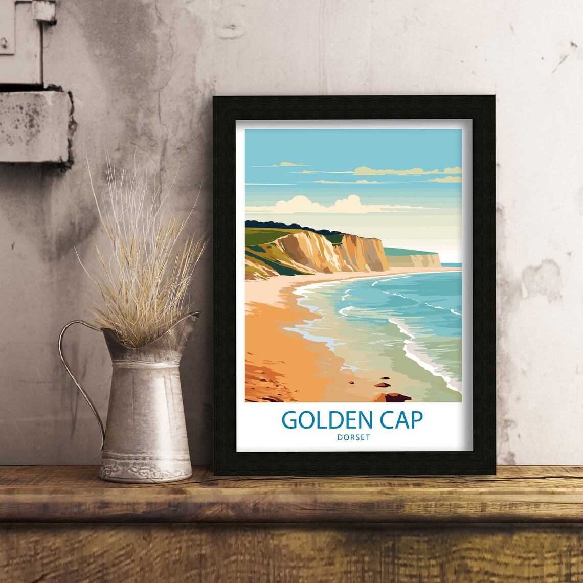 Golden Cap Travel Poster, Nature Wall Decor - Image 6