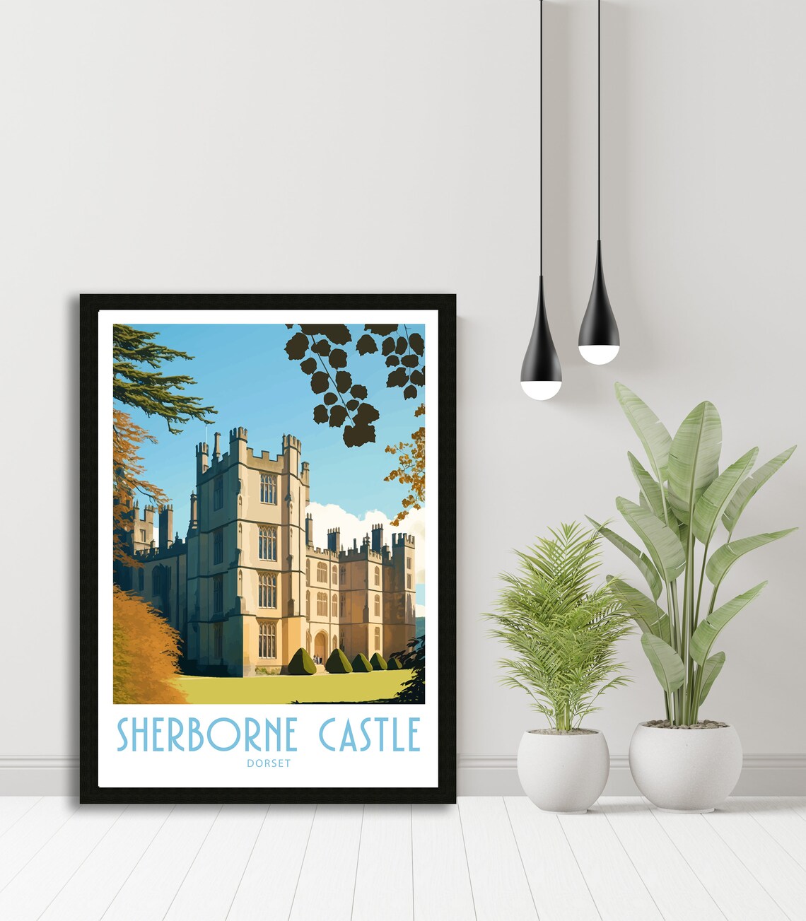 Sherborne Castle Travel Print, Dorset Landmark - Image 5