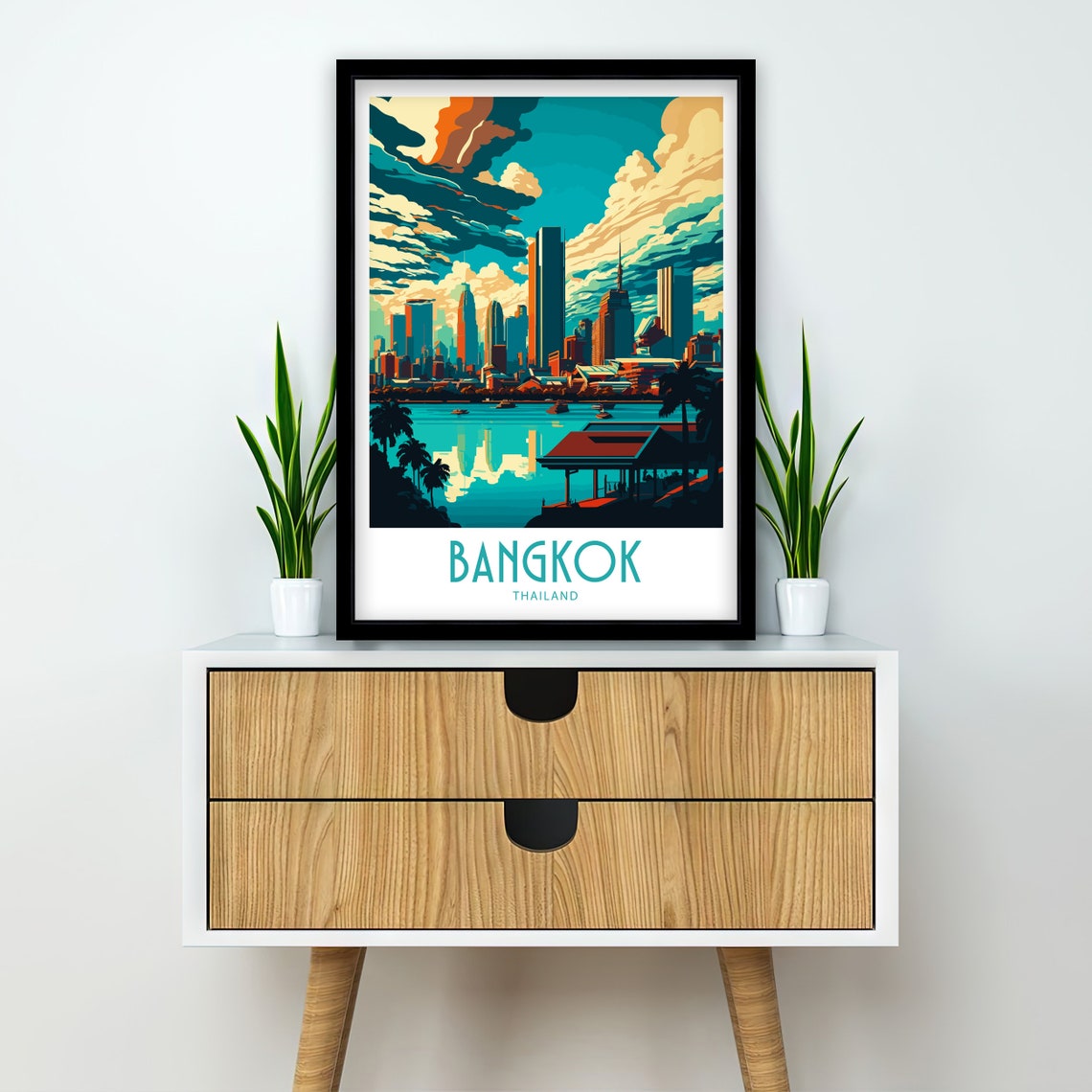 Bangkok Travel Print Bangkok Home Dcor Bangkok Thailand Art Print Bangkok Thailand Room Print For Bangkok Gift Art Decor Bangkok Thailand - Image 2
