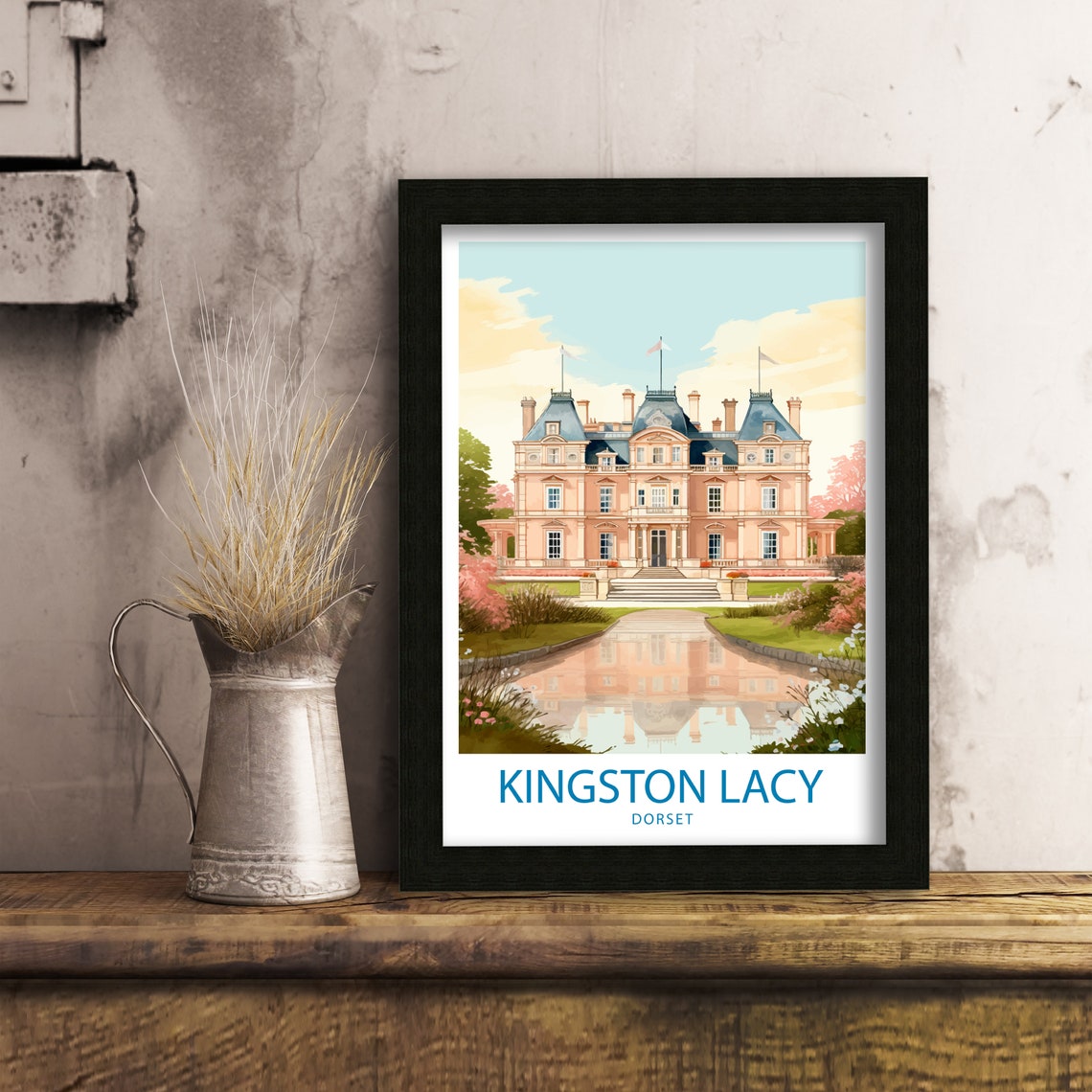 Kingston Lacy Dorset Stately Home Gardens Reflection Pool Poster - Image 6