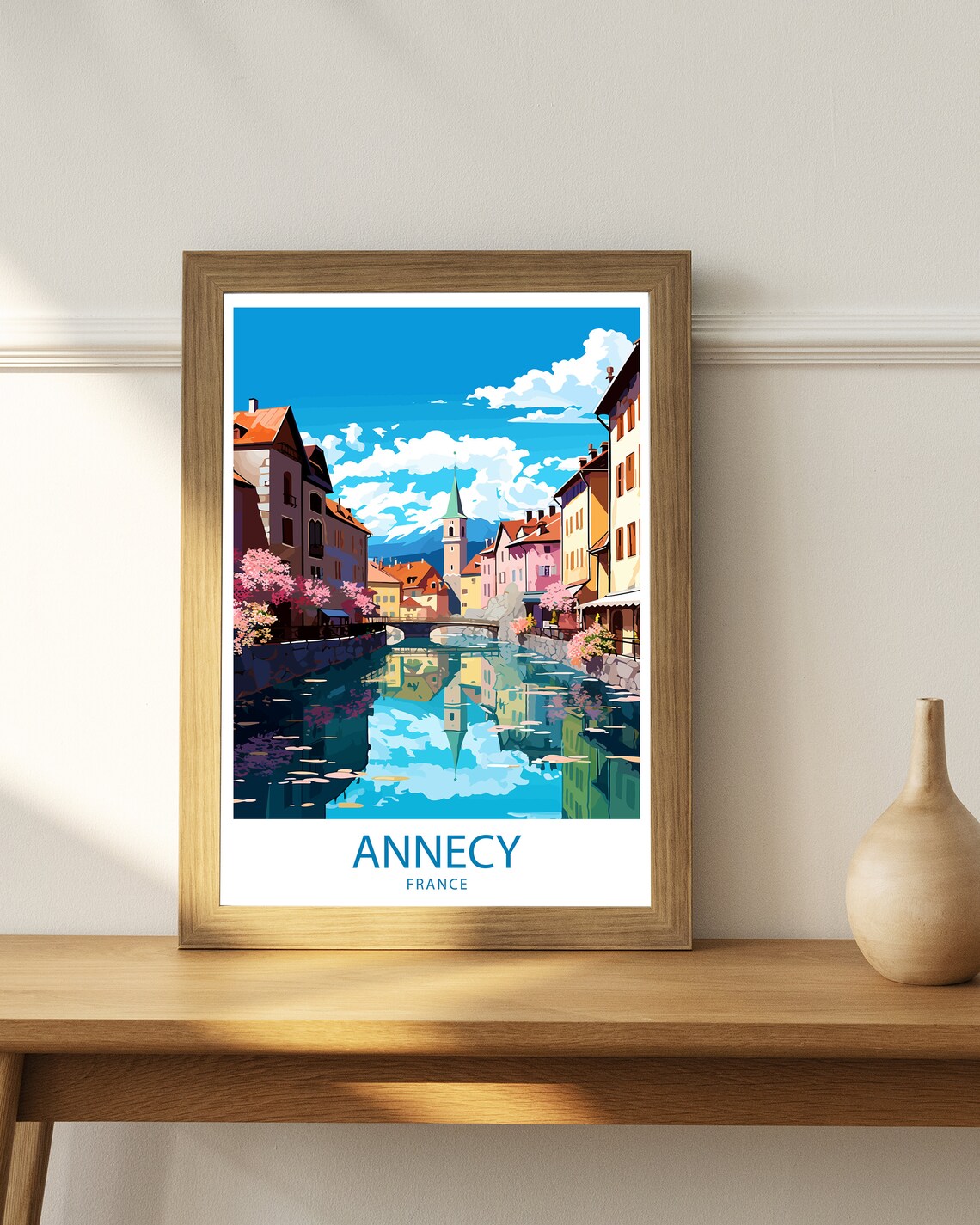Annecy Travel Poster, France Wall Decor - Image 2