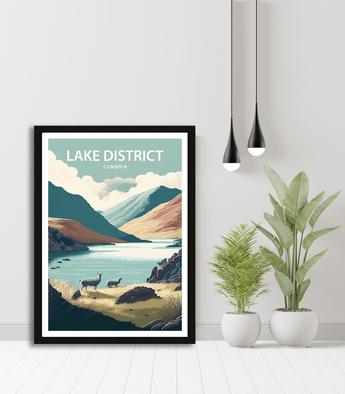 Lake District Travel Poster, Travel Art Print - Image 4