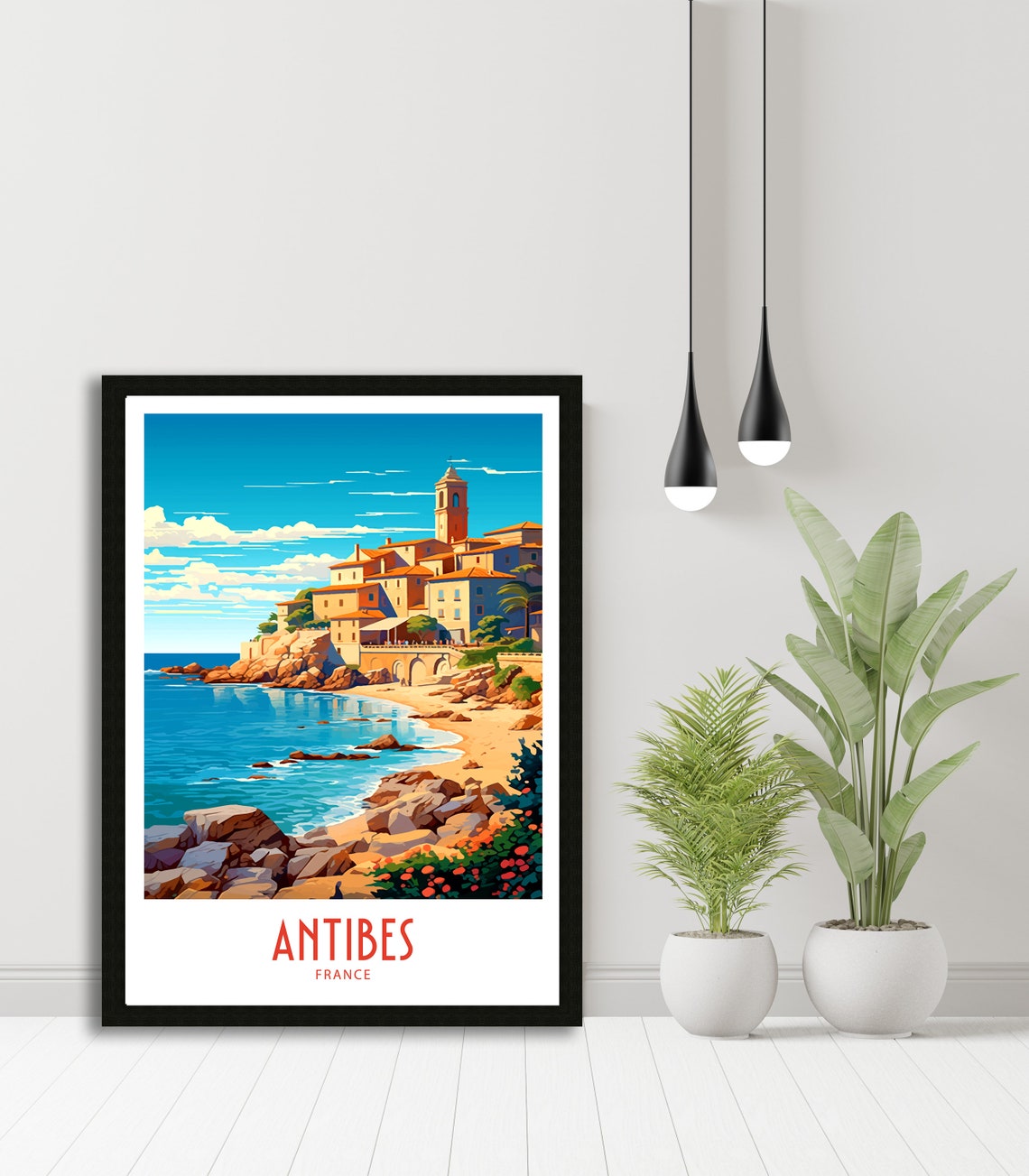 Antibes Travel Print Antibes Poster Home Dcor Antibes France Art Print Antibes France Room Print Antibes France Wall Decor Antibes Gifts - Image 5