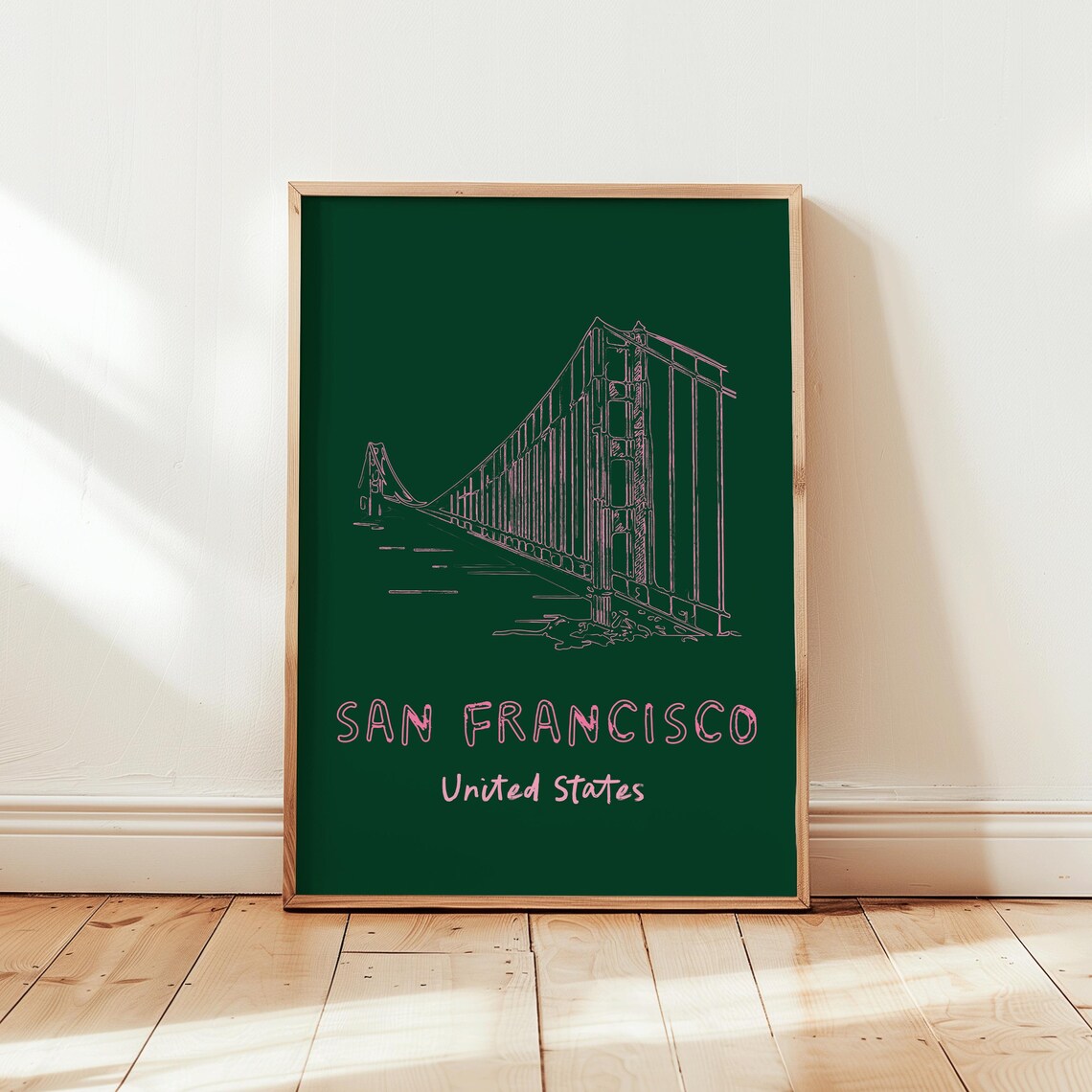 San Francisco Line Drawing Travel Poster - Image 6