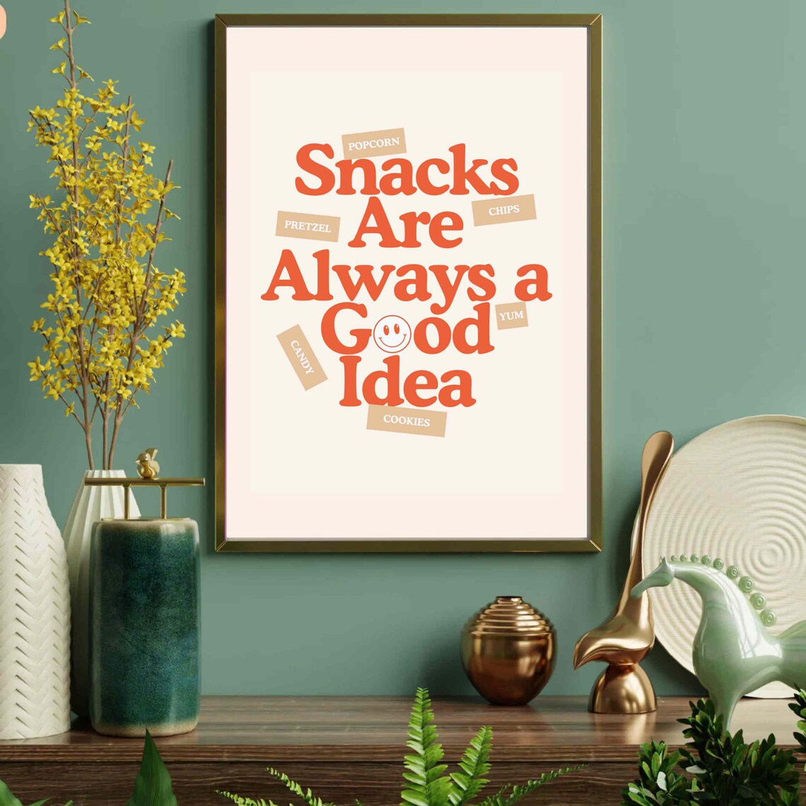 Snacks Are Always A Good Idea, Retro Kitchen Decor - Image 2