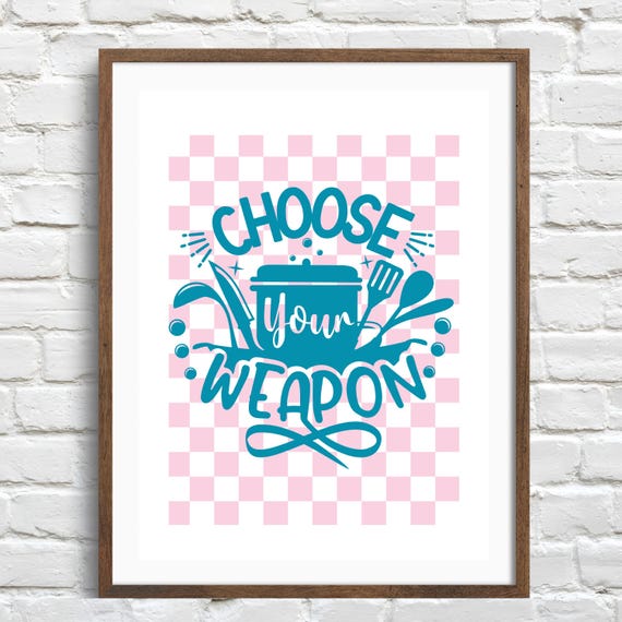 Kitchen Poster Funny Cooking Wall Art Chef Gift Culinary Decor Foodie Print Baking Gift Kitchen Quote Kitchen Funny Wall Art