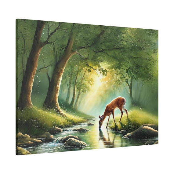 Psalms 42 As The Deer Matte Print Christian Artwork From Bible Verse Fast Shipping