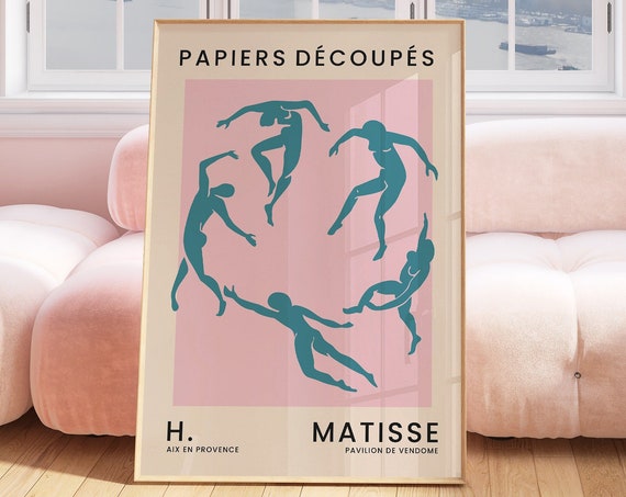 Henri Matisse The Dance Print Colourful Wall Art Pink Posters Gift For Friend Living Room Bedroom Hanging