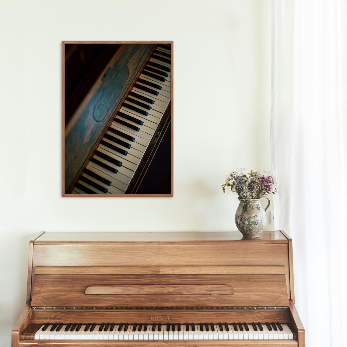 Vintage Piano Keys Art Print, Antique Music Decor - Image 3