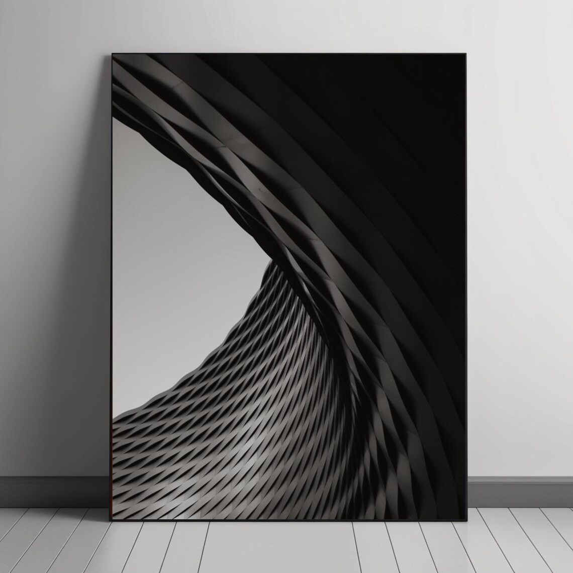 Abstract Architectural, Modern Minimalist Geometric Pattern