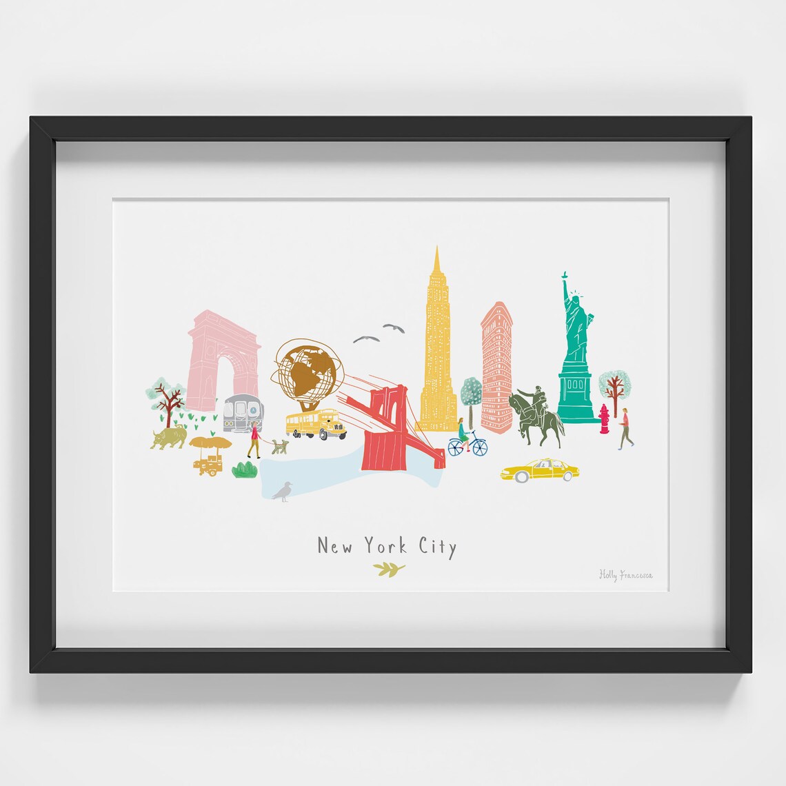 New York City Skyline Cityscape Art Print