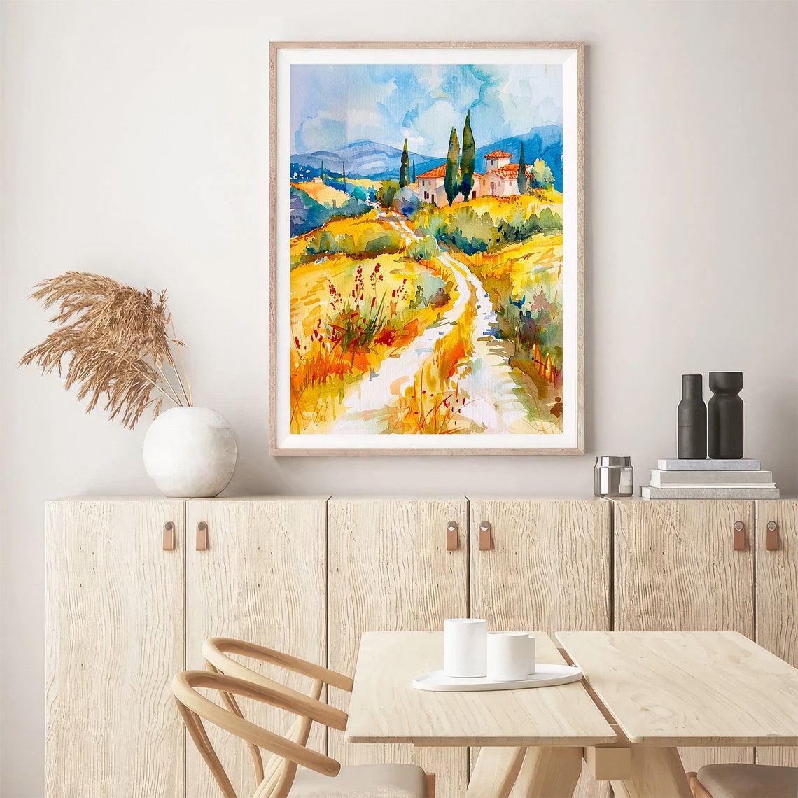Tuscany Watercolor Painting Italian Houses Watercolor Art Print Italy Art Print Tuscany Painting Gifts By Feelingprints - Image 5