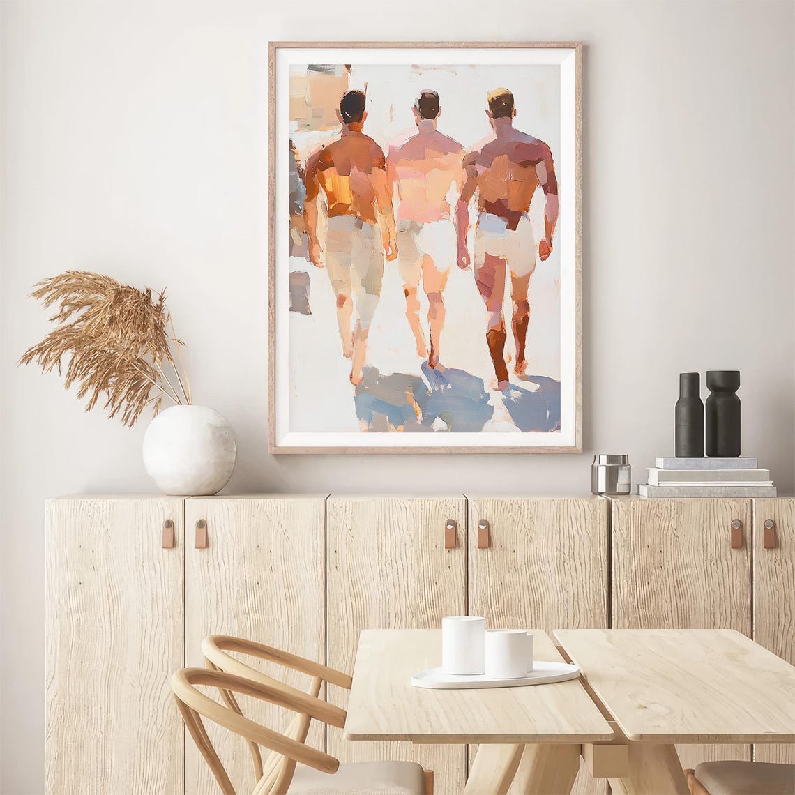 Male Bodies Art Print Gay Watercolor Painting Friendship Gay Wall Art Decor Gifts For Him By Feelingprints - Image 5