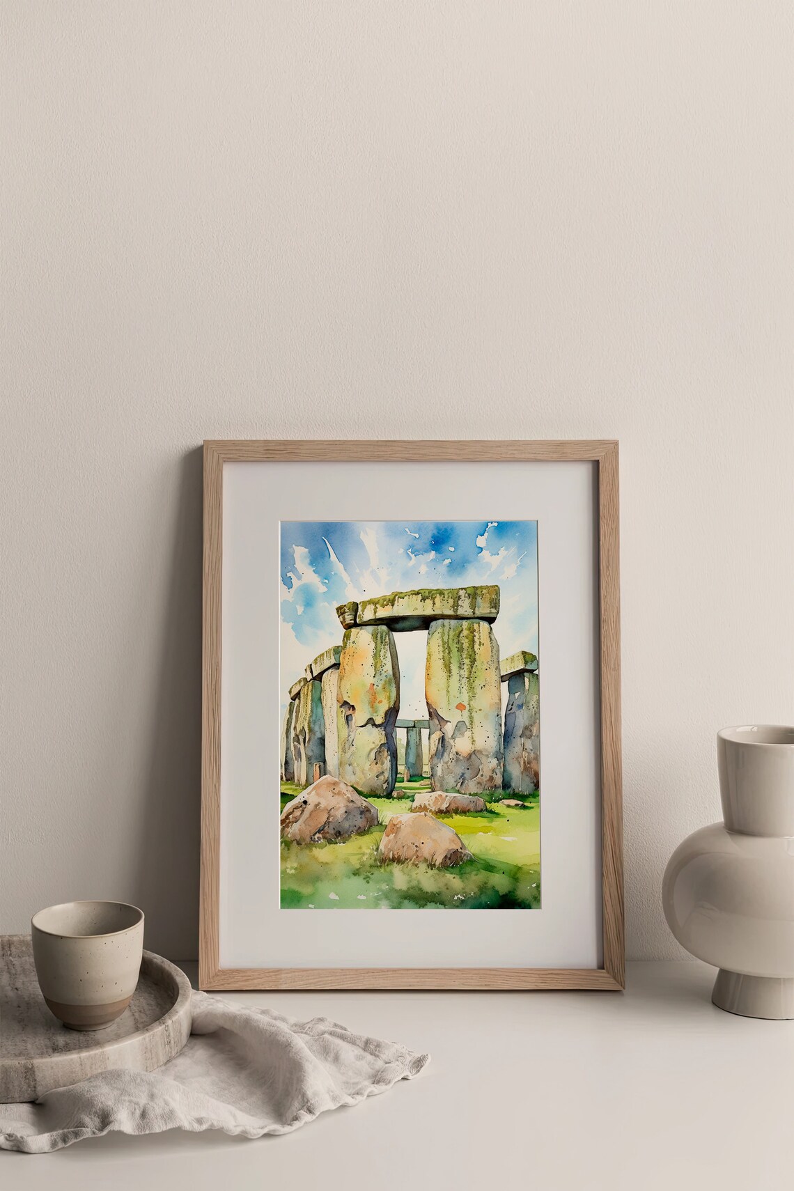 Stonehenge Watercolor Art Print, Wiltshire England - Image 4