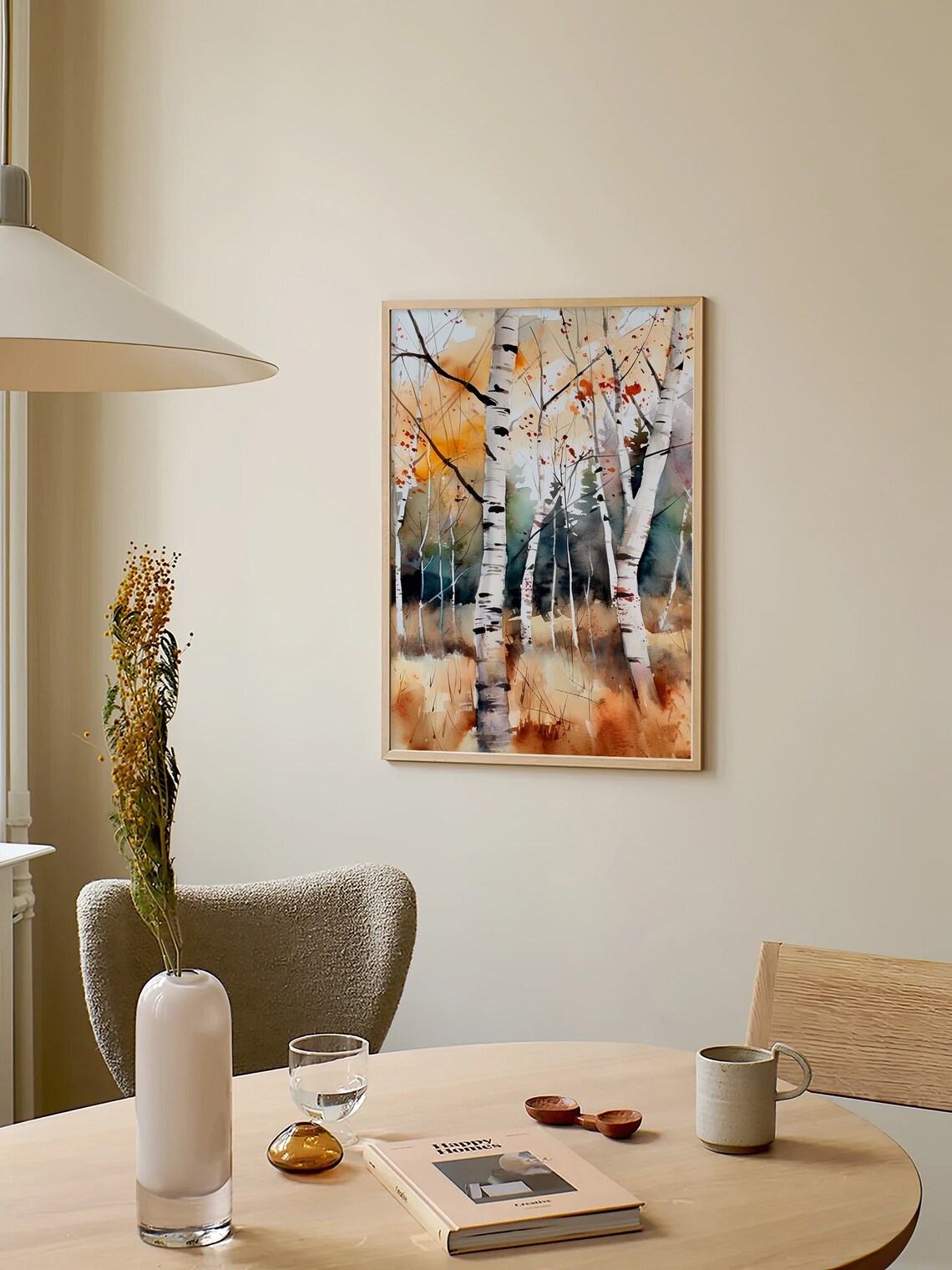 Birch Trees Watercolor Painting, Aspen Forest Art Print - Image 5