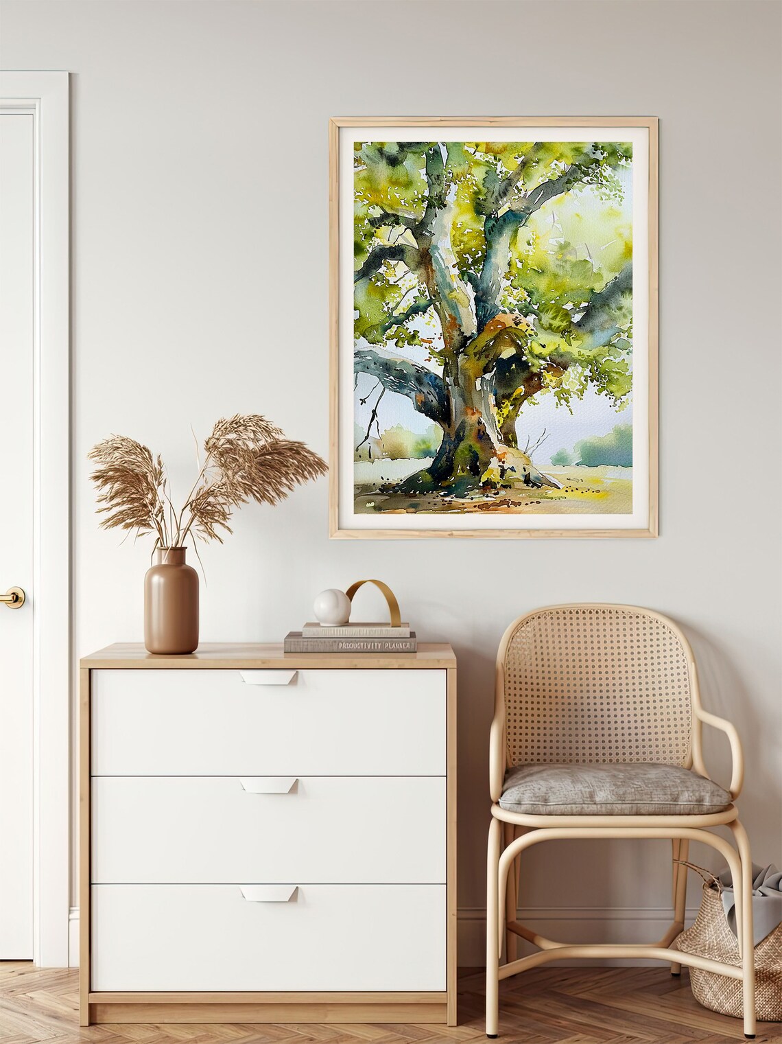 Oak Tree Forest Artwork Travel Poster - Image 5