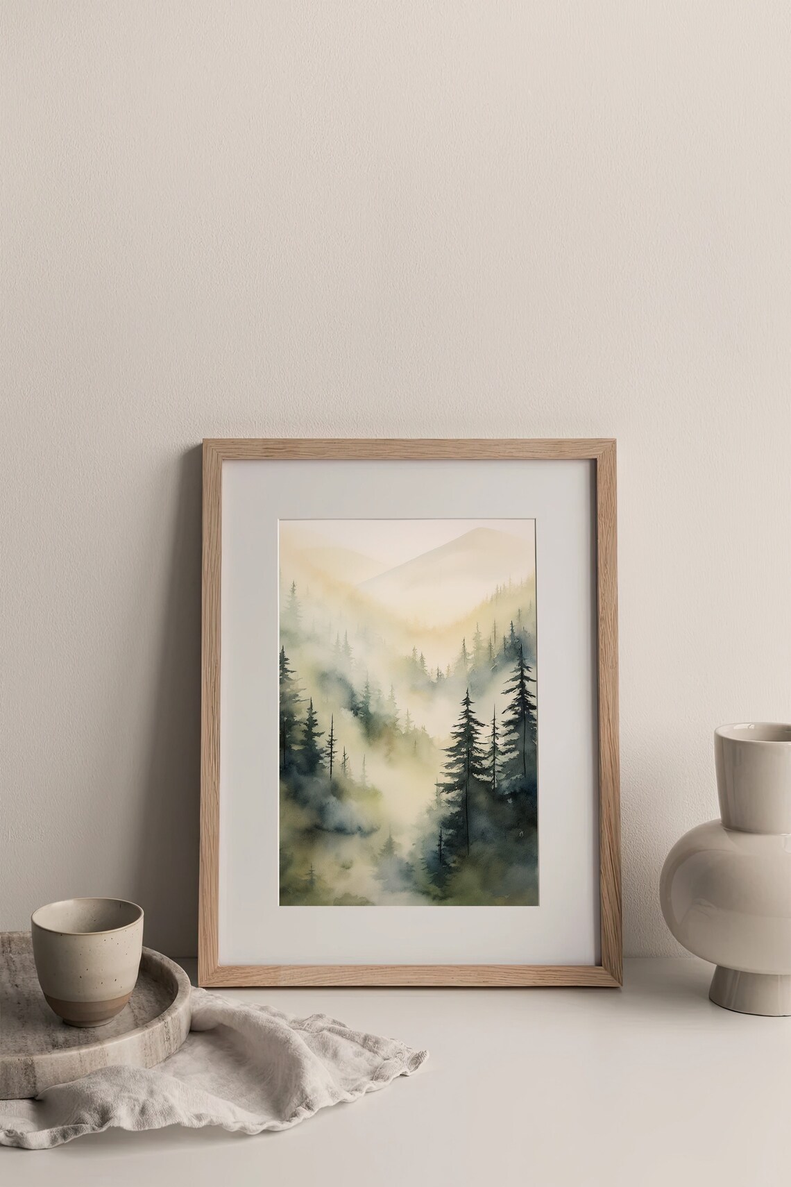 Sierra National Park Watercolor Painting Art Print - Image 4