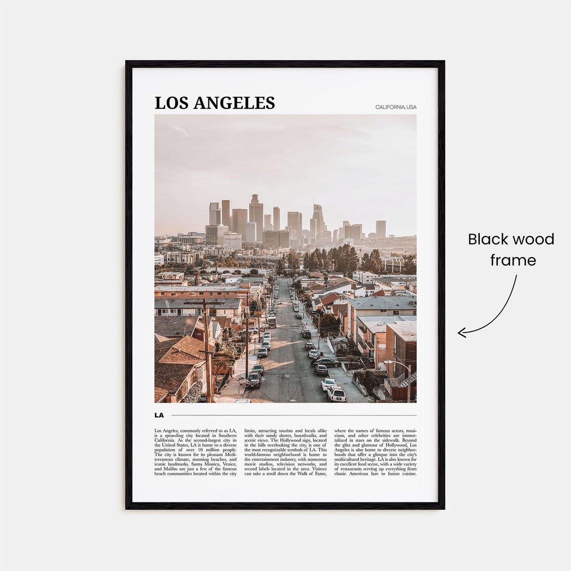Los Angeles Travel Poster No 2 Los Angeles Wall Art Los Angeles Poster Print Los Angeles Photo Los Angeles Decor California Usa - Image 2